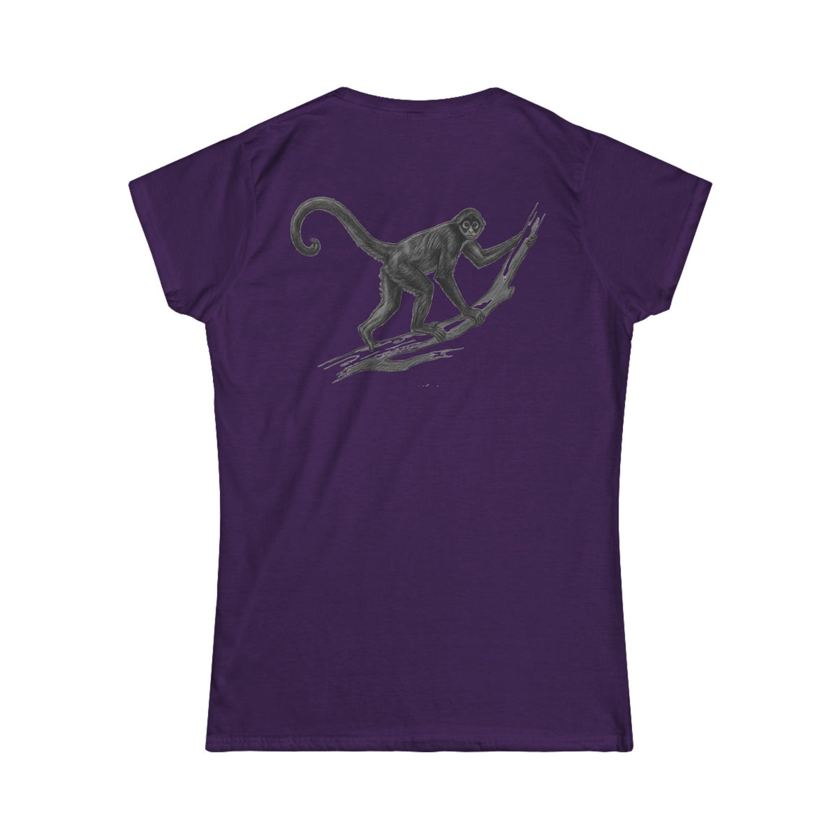 "Pencil Sketch Art Spider Monkey" Women's Tee
