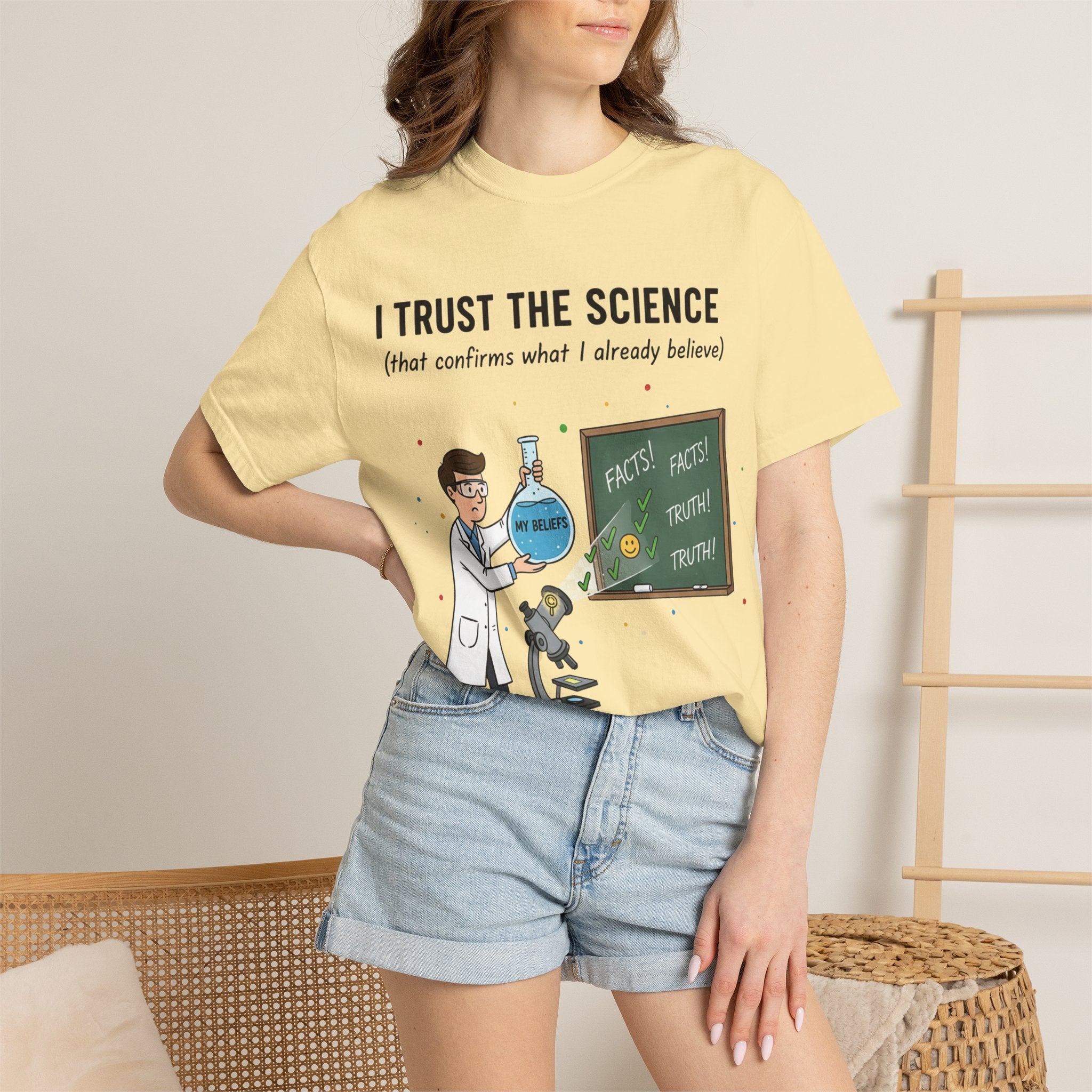 "I Trust The Science" Unisex Garment-Dyed T-shirt