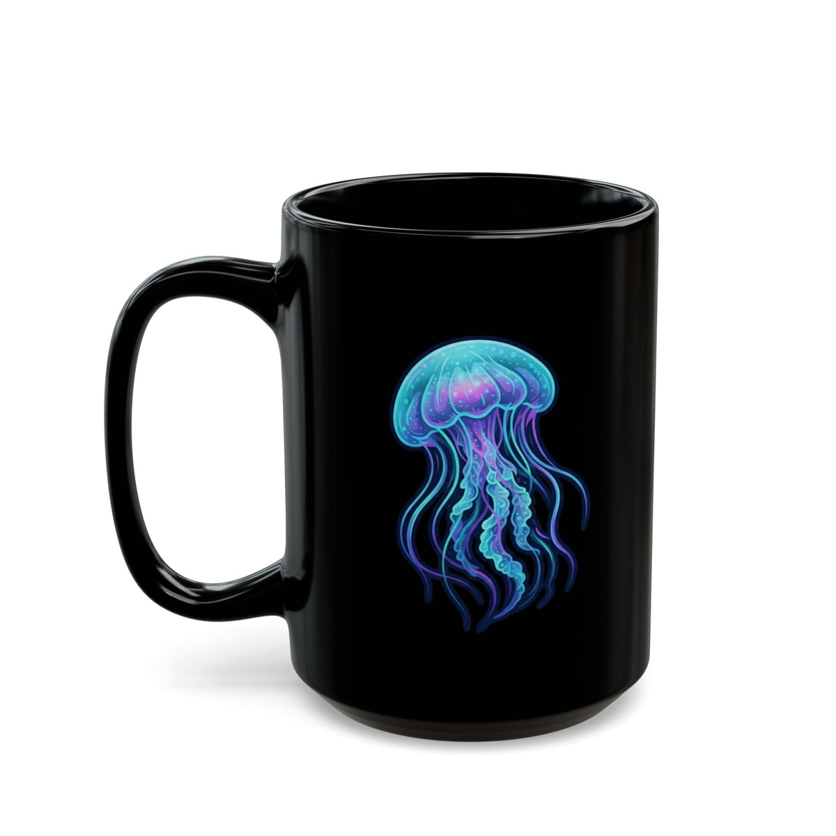 "Jelly Credible" Black Ceramic Mug — Graphic