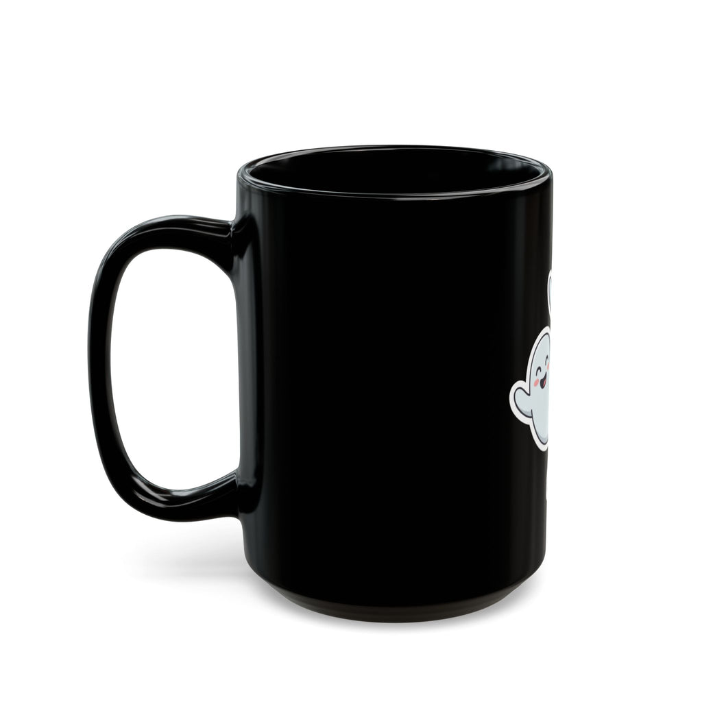 "Ghosts" Black Ceramic Mug