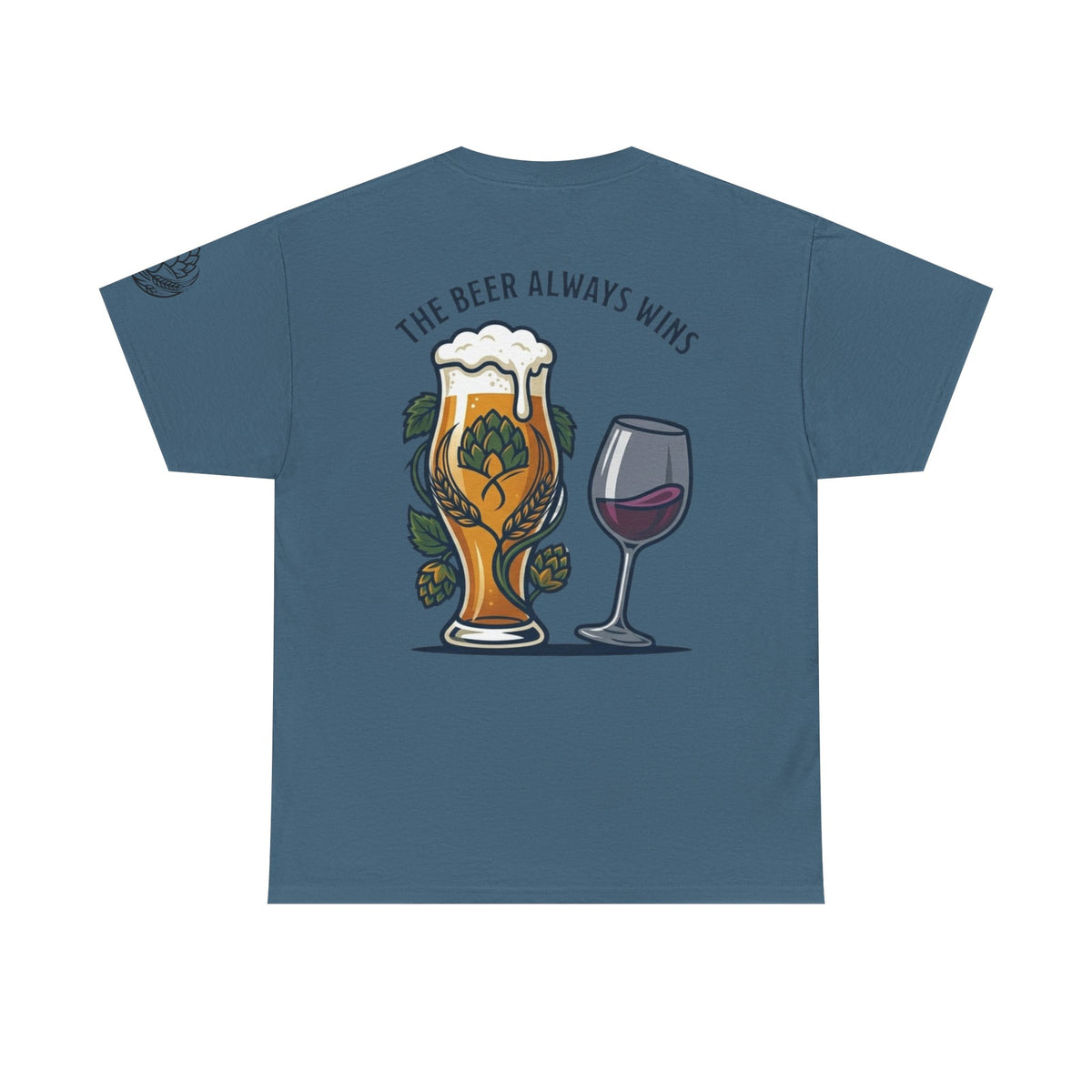 Color: Indigo Blue | The Beer Always Wins Premium Graphic Tee