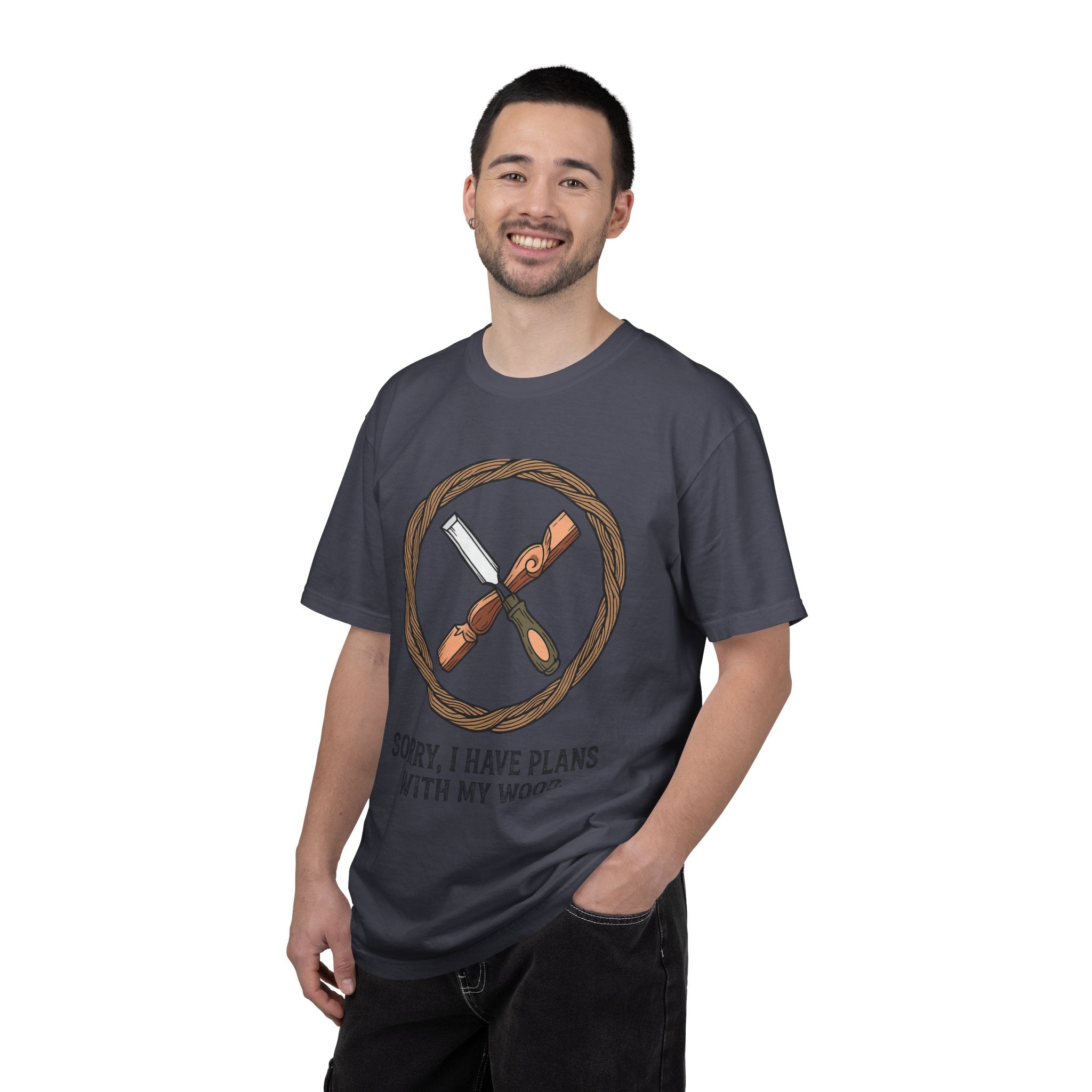 "Plans for My Wood" Unisex Garment-Dyed T-shirt