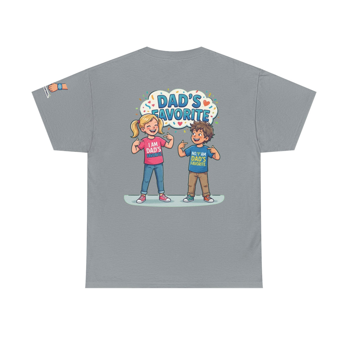 Color: Gravel | Dad's Favorite Premium Graphic Tee