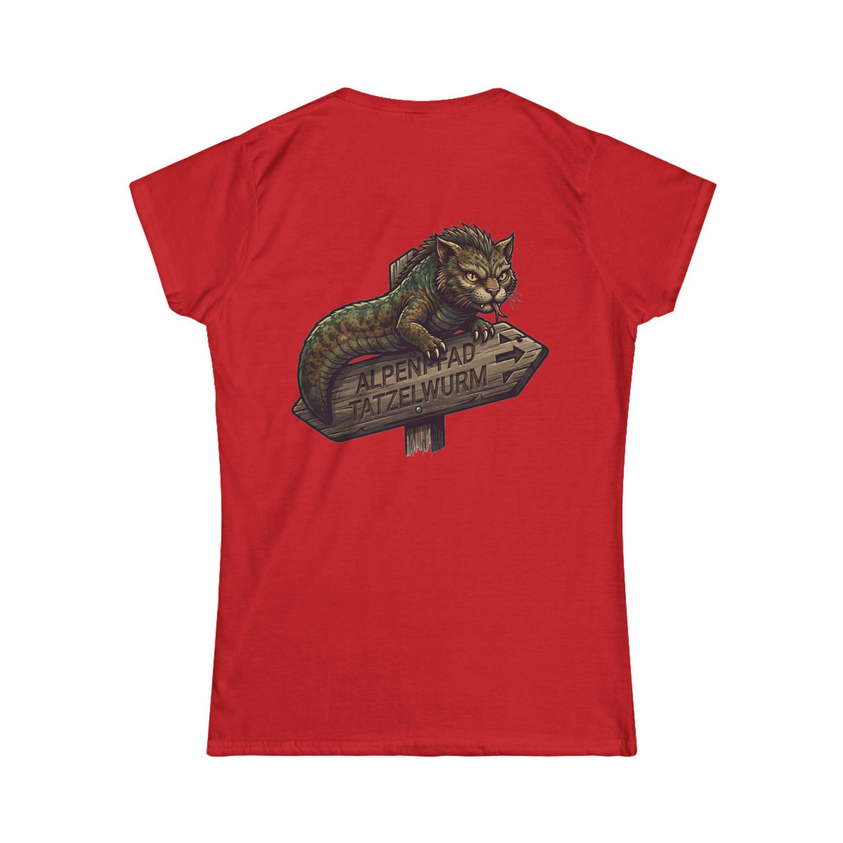 Color: Red | Tatzelwurm (Alpine Europe) Women's Tee