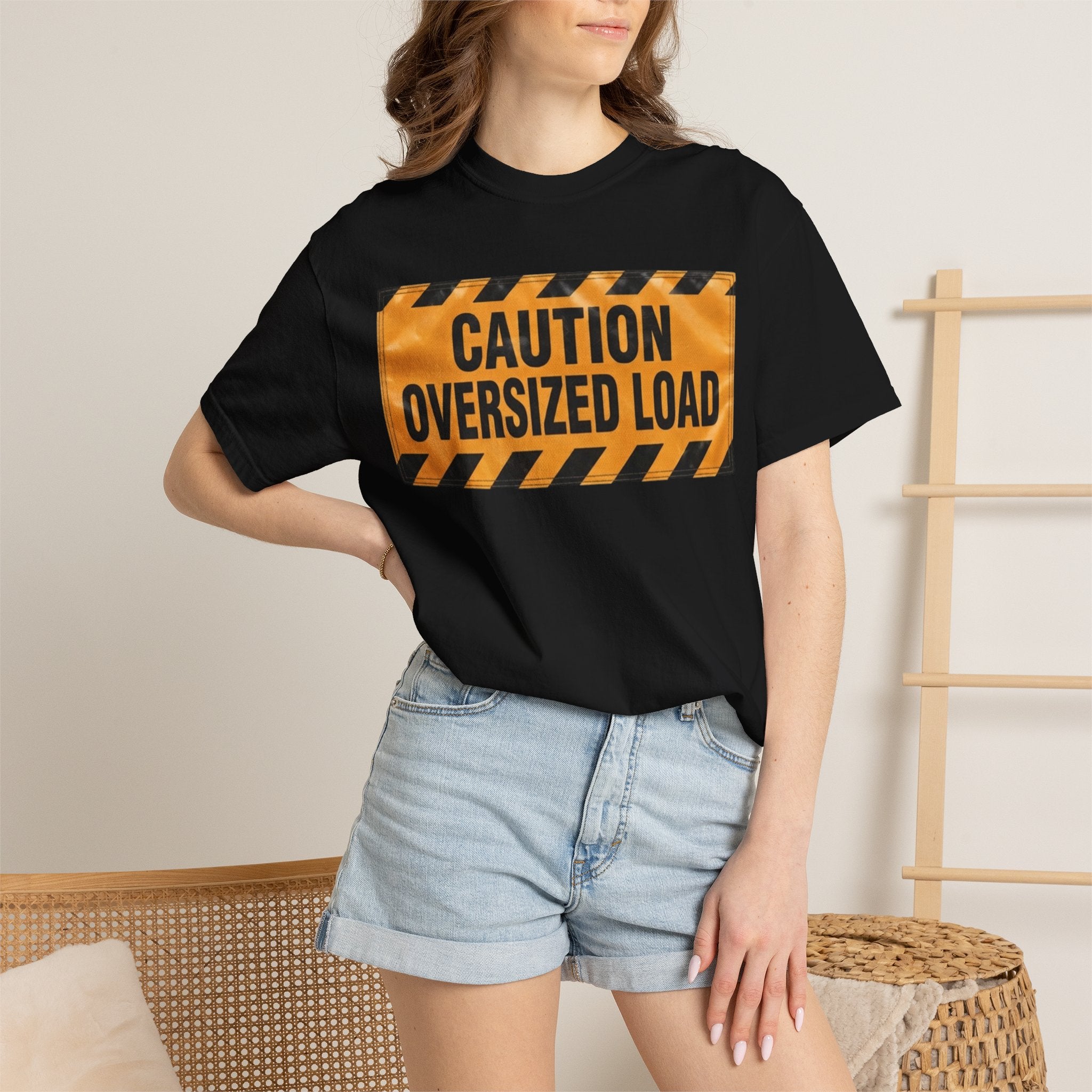 "Caution Oversized Load" Unisex Garment-Dyed Tee
