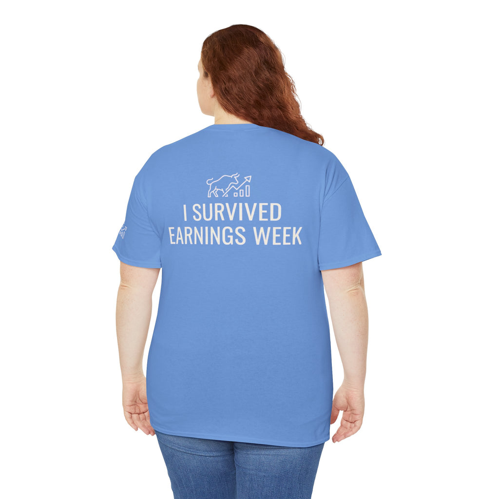 "I Survied Earnings Week" Premium Graphic Tee