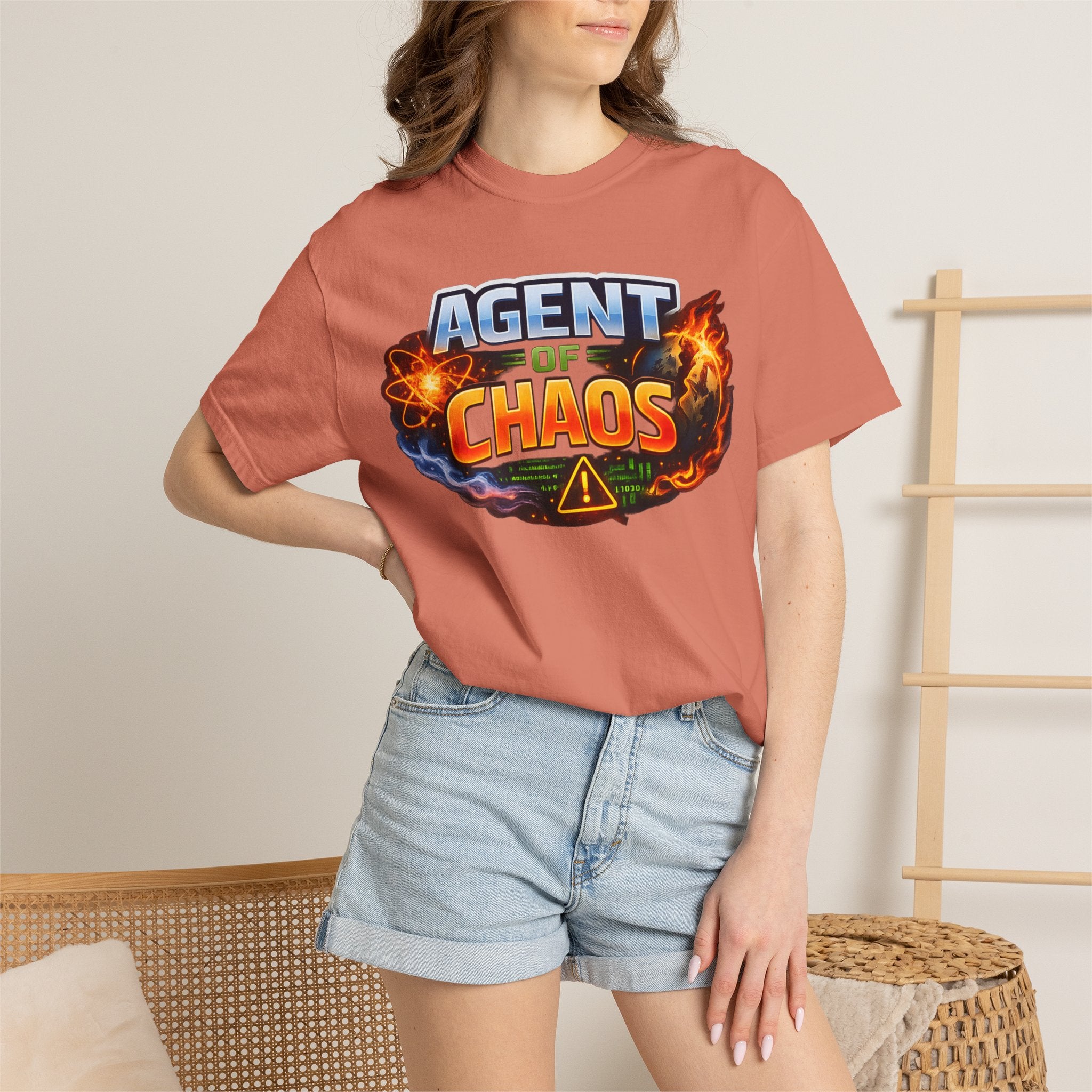 "Agent of Chaos" Unisex Garment-Dyed Tee