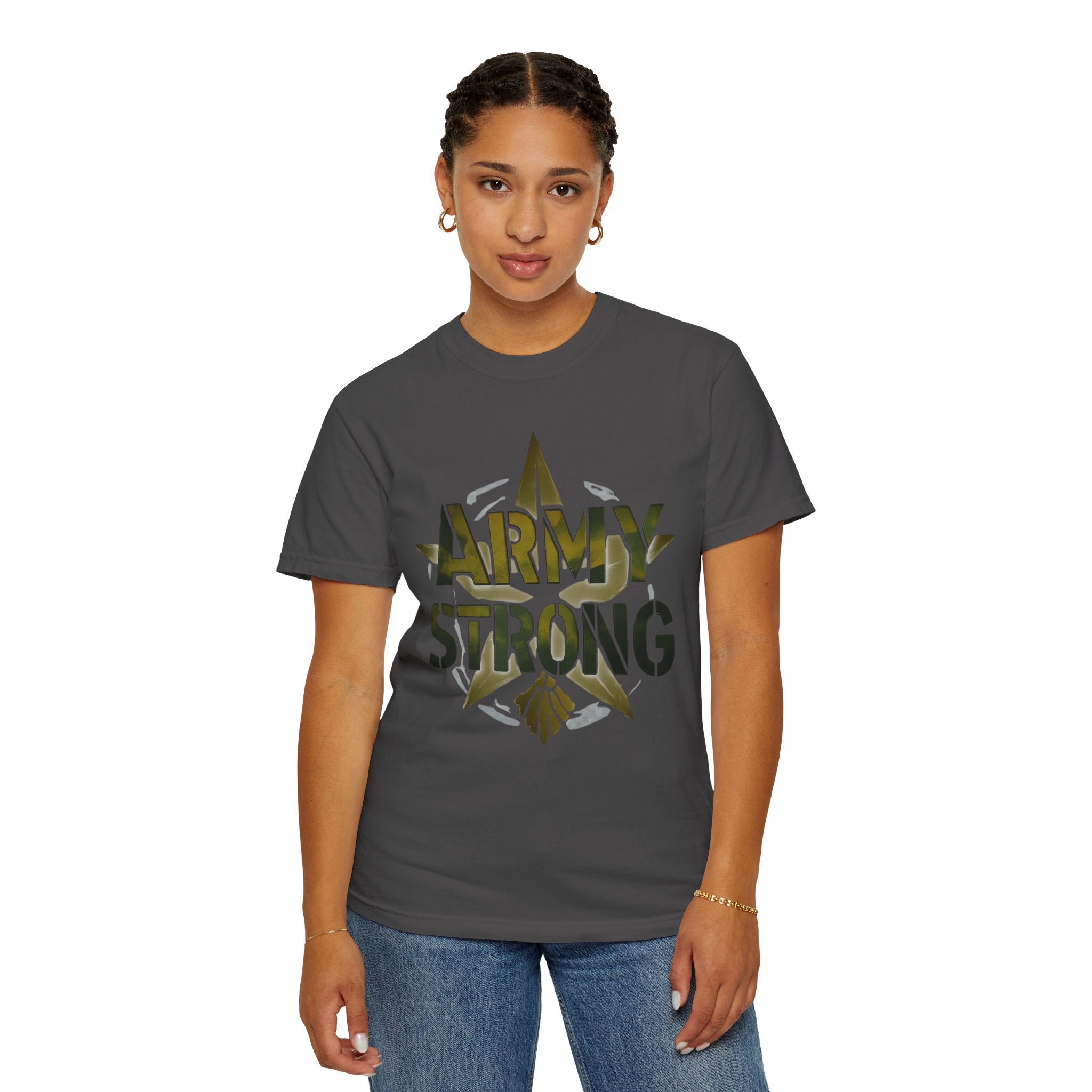 "Army Strong-2" Unisex Garment-Dyed T-shirt