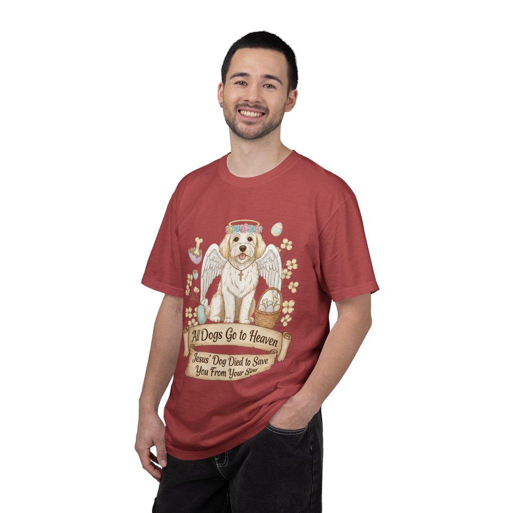 "All Dogs Go to Heaven 2" Unisex Garment-Dyed T-shirt