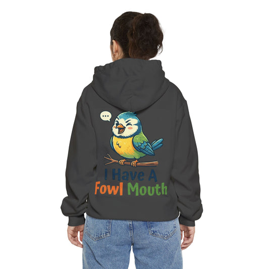 Color: Pepper | Fowl Mouth Garment-Dyed Hoodie
