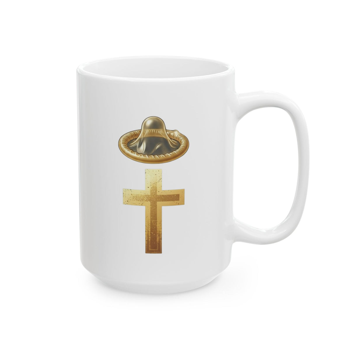 "Good Book Series The Holy Shield" White Ceramic Mug — Graphic