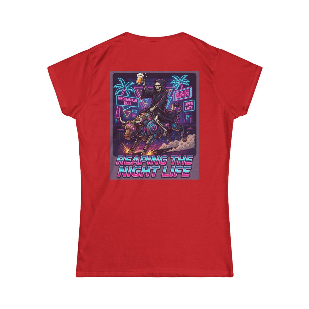 Color: Red | Reaping the Night Life Women's Tee