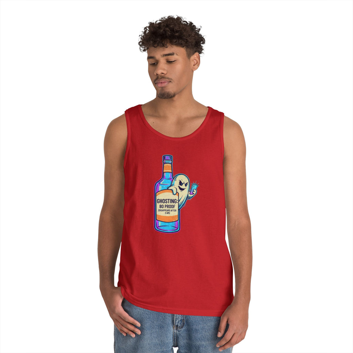 Color: Red | Ghosting Tank Top