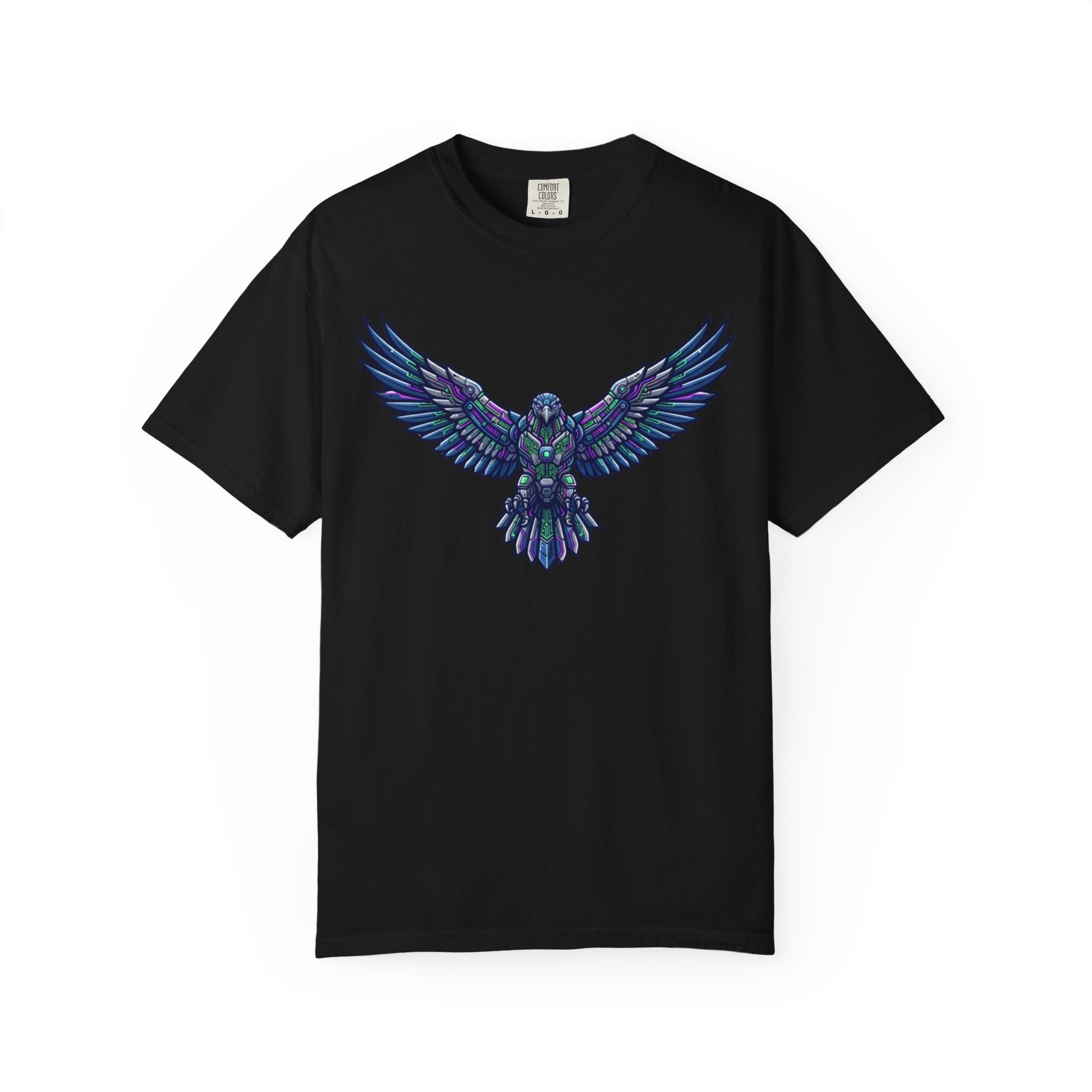 "Cyber Falcon" Unisex Garment-Dyed Tee