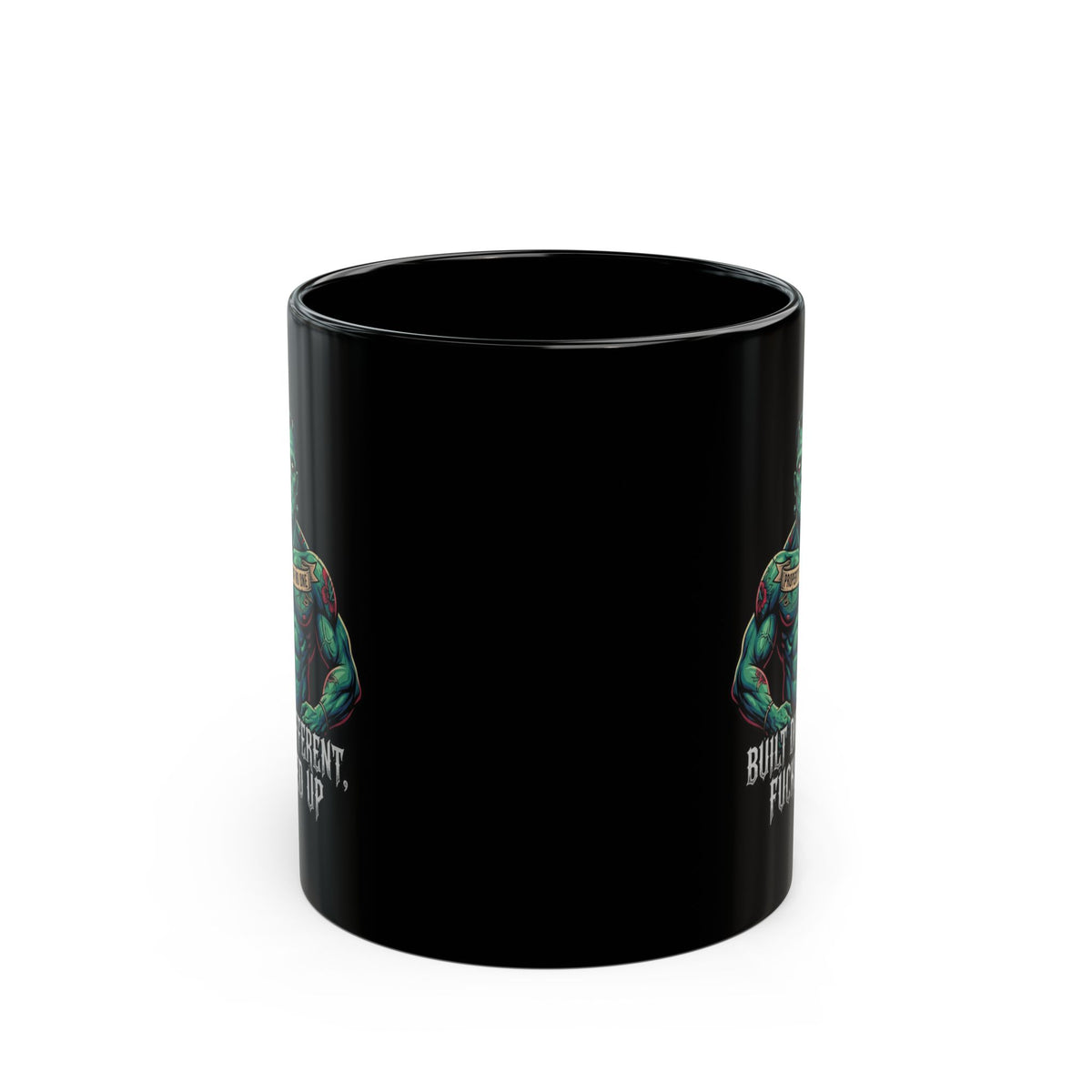 "Built Different" Black Ceramic Mug