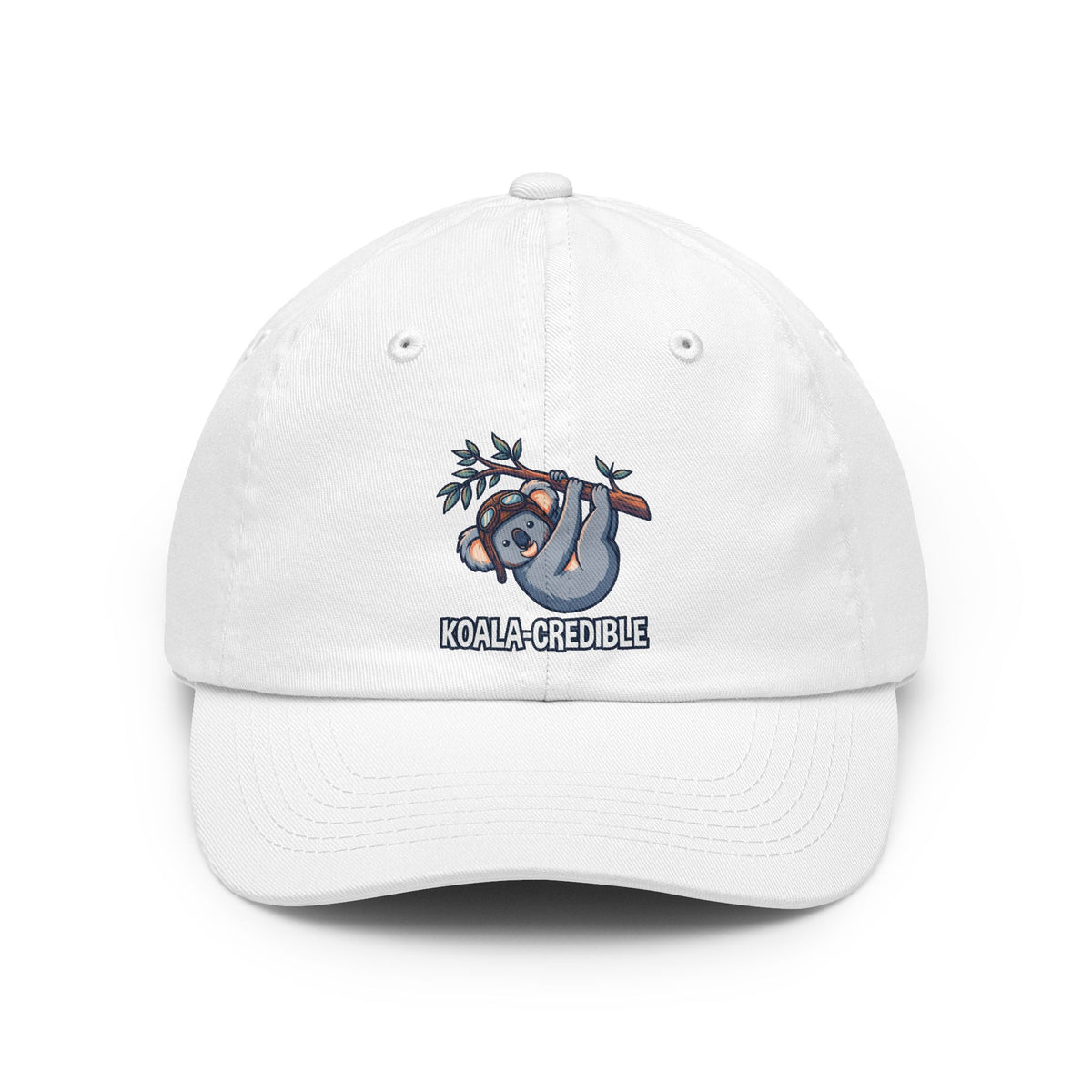 Color: White | Koala Credible Dad Hat