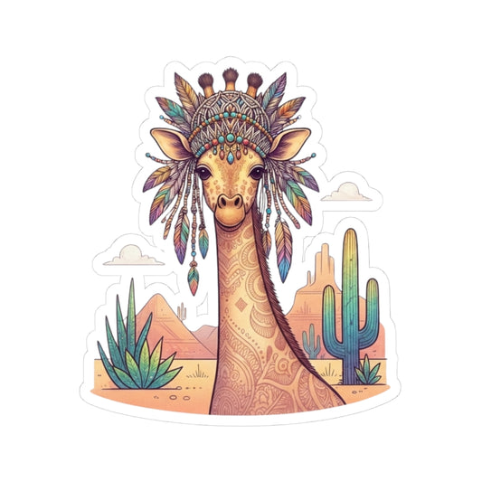 "Hippy Giraffe" Sticker — Main