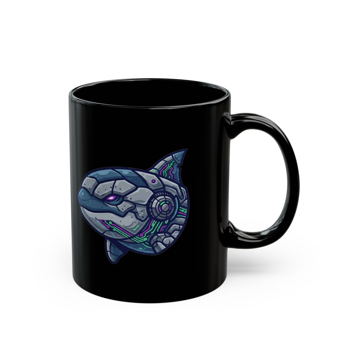 "Killer Whale" Black Ceramic Mug — Graphic