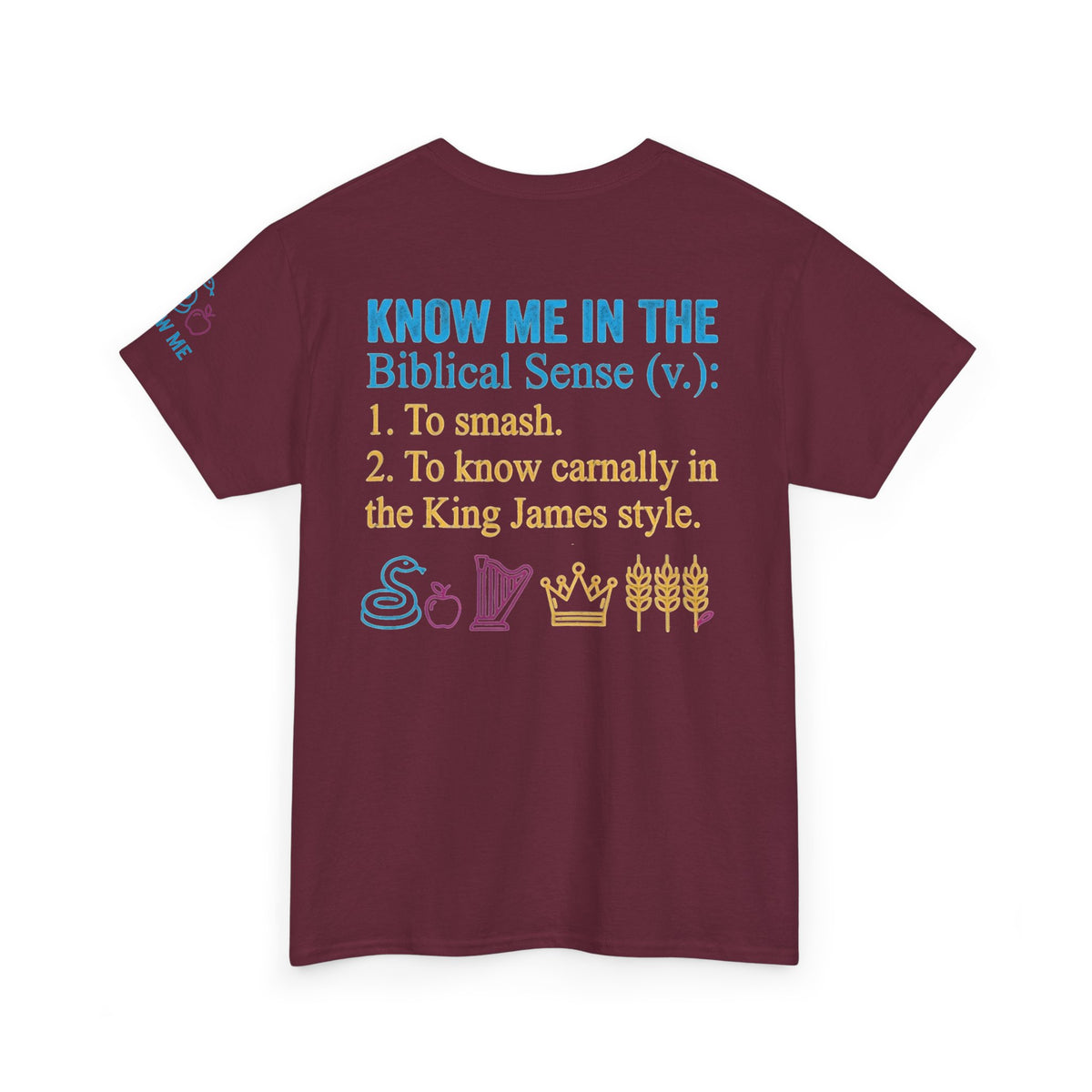 "Good Book Series Know Me In The Biblical Sense" Premium Graphic Tee