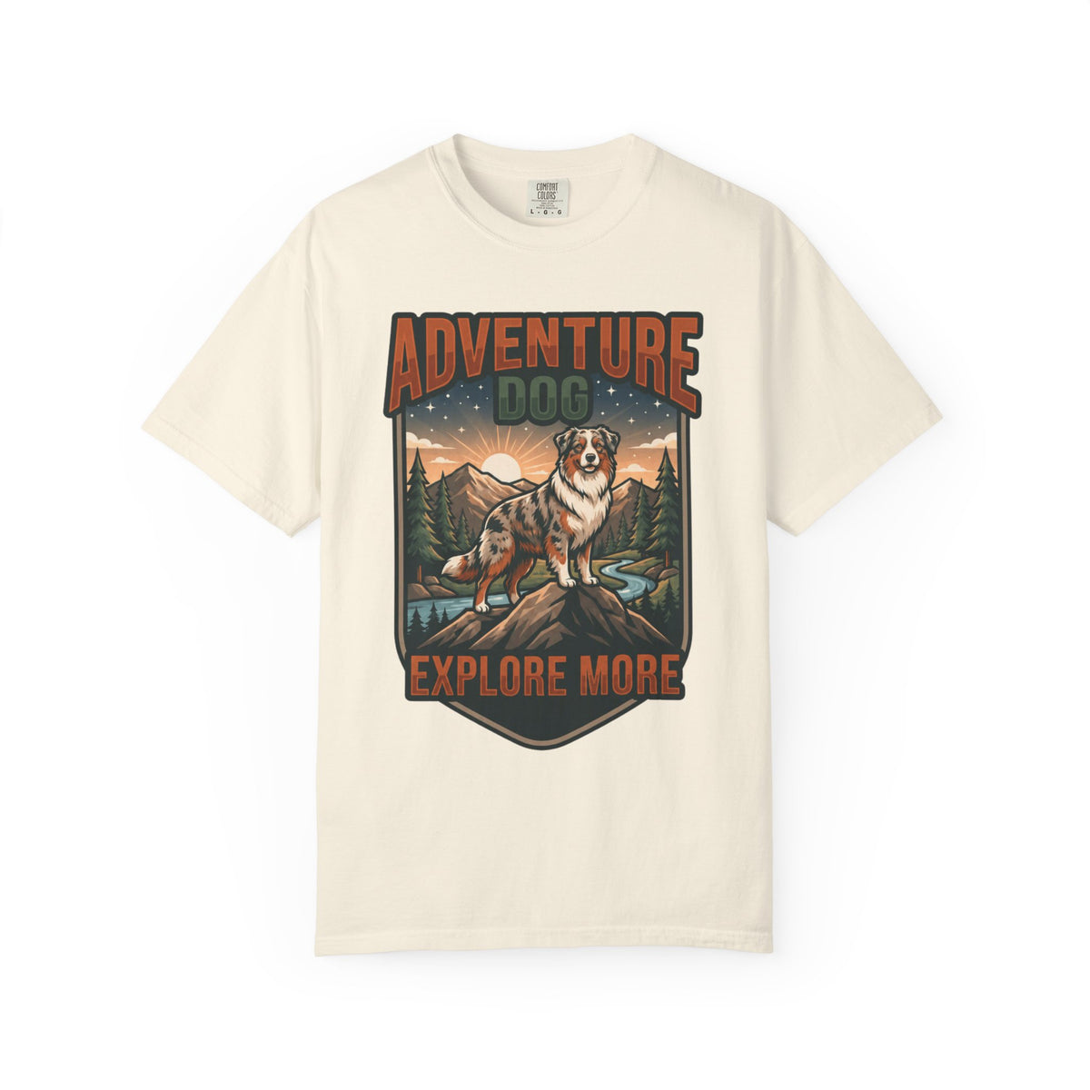 "Adventure Dog" Unisex Garment-Dyed Tee
