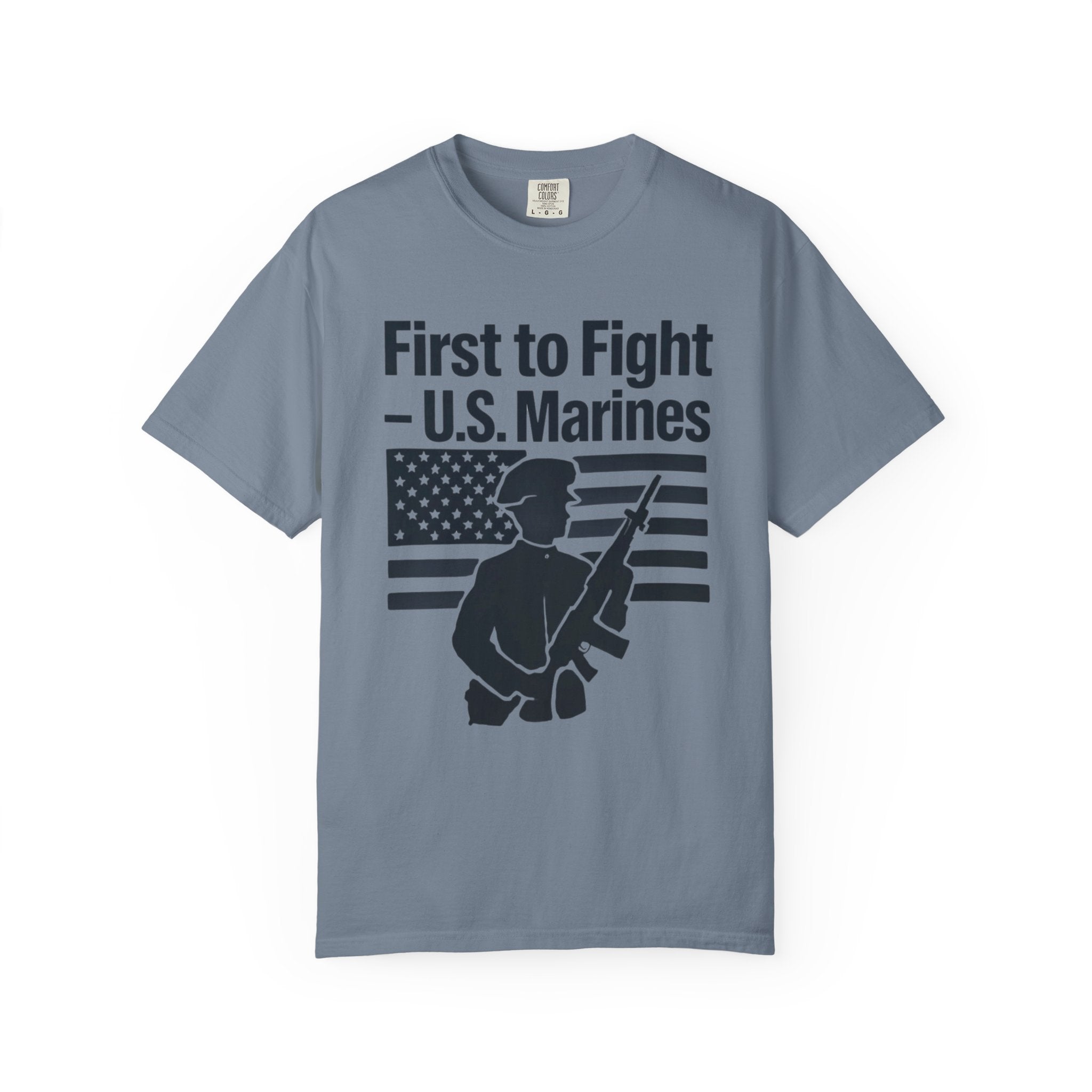 "First to Fight" Unisex Garment-Dyed T-shirt