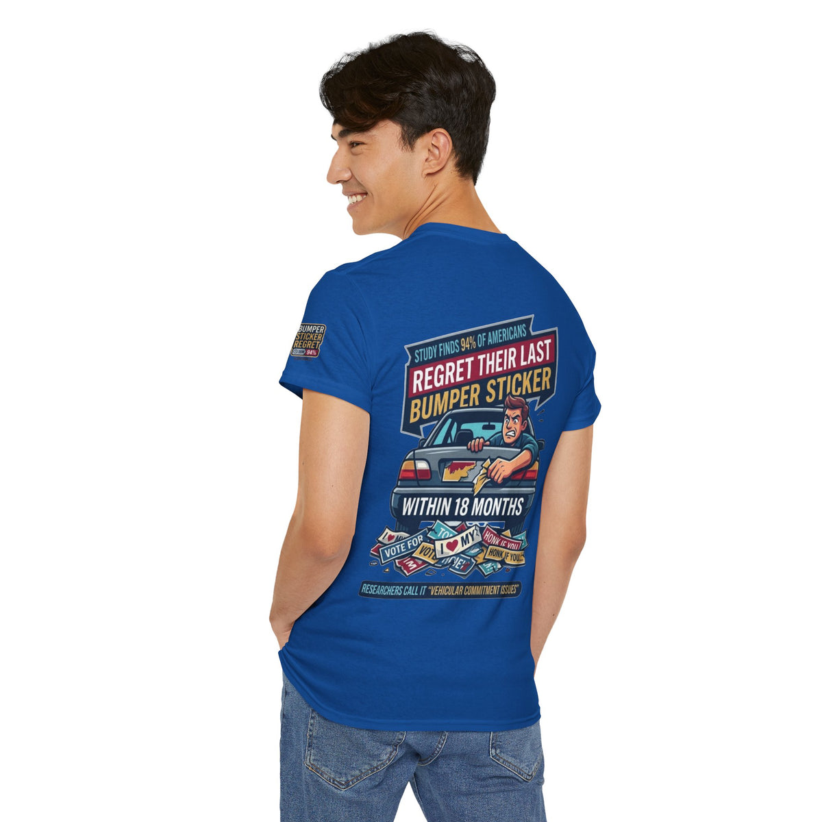 "Bumper Sticker Regret" Premium Graphic Tee