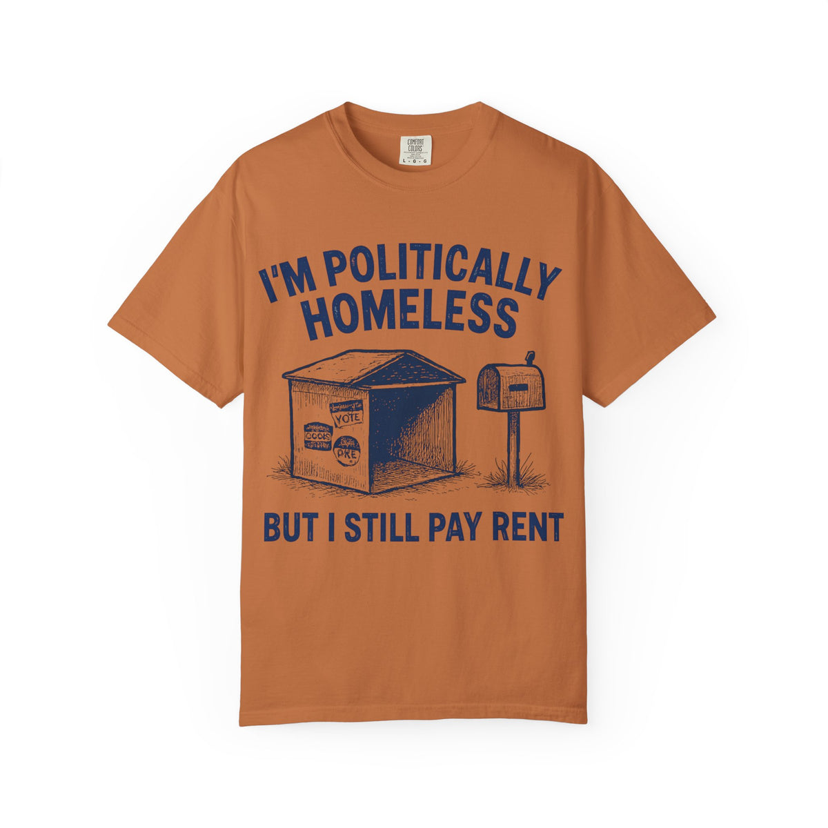 Color: Yam | The Safe Space Sentry  Unisex Garment-Dyed T-shirt