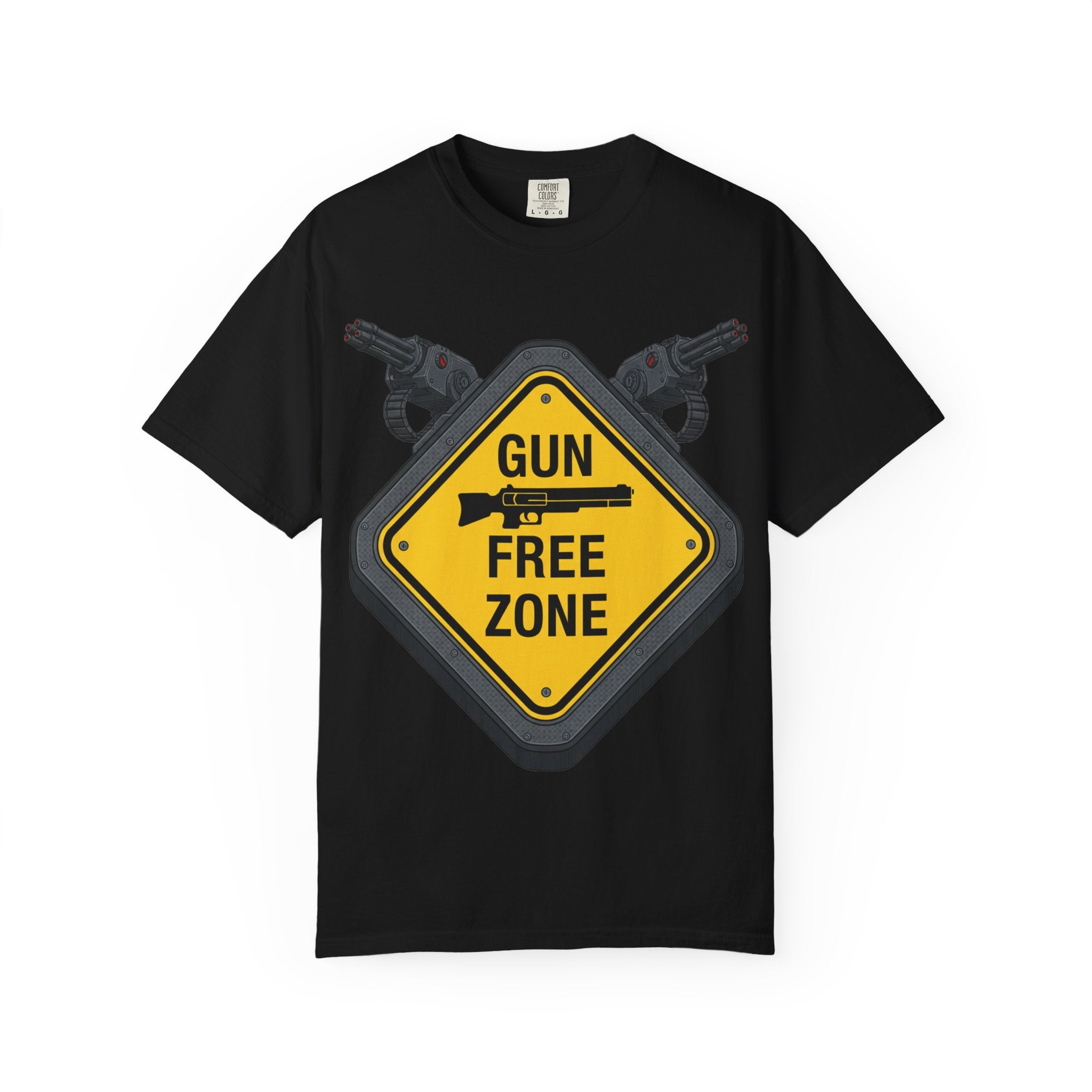 "Gun Free Zone (Heavy Metal Edition)" Unisex Garment-Dyed T-shirt