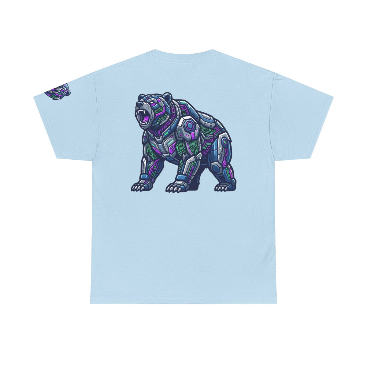 Color: Light Blue | Cyber Bear Premium Graphic Tee