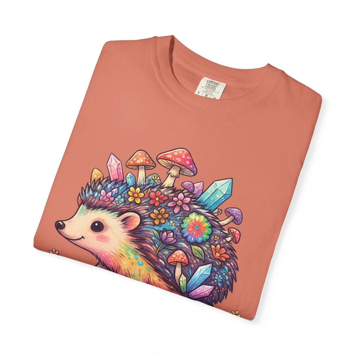Hippy Hedgehog Unisex Garment-Dyed Tee