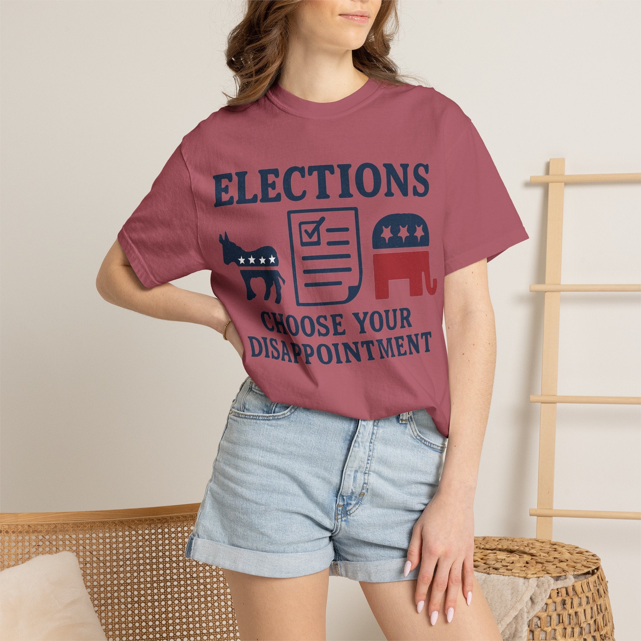 "Voting for the Best" Unisex Garment-Dyed T-shirt