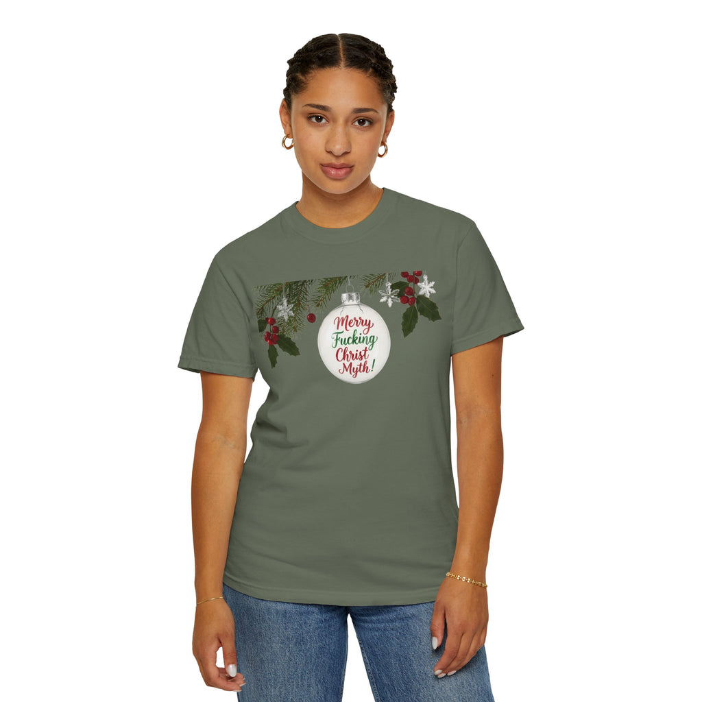 "MF Christ Myth" Unisex Garment-Dyed T-shirt
