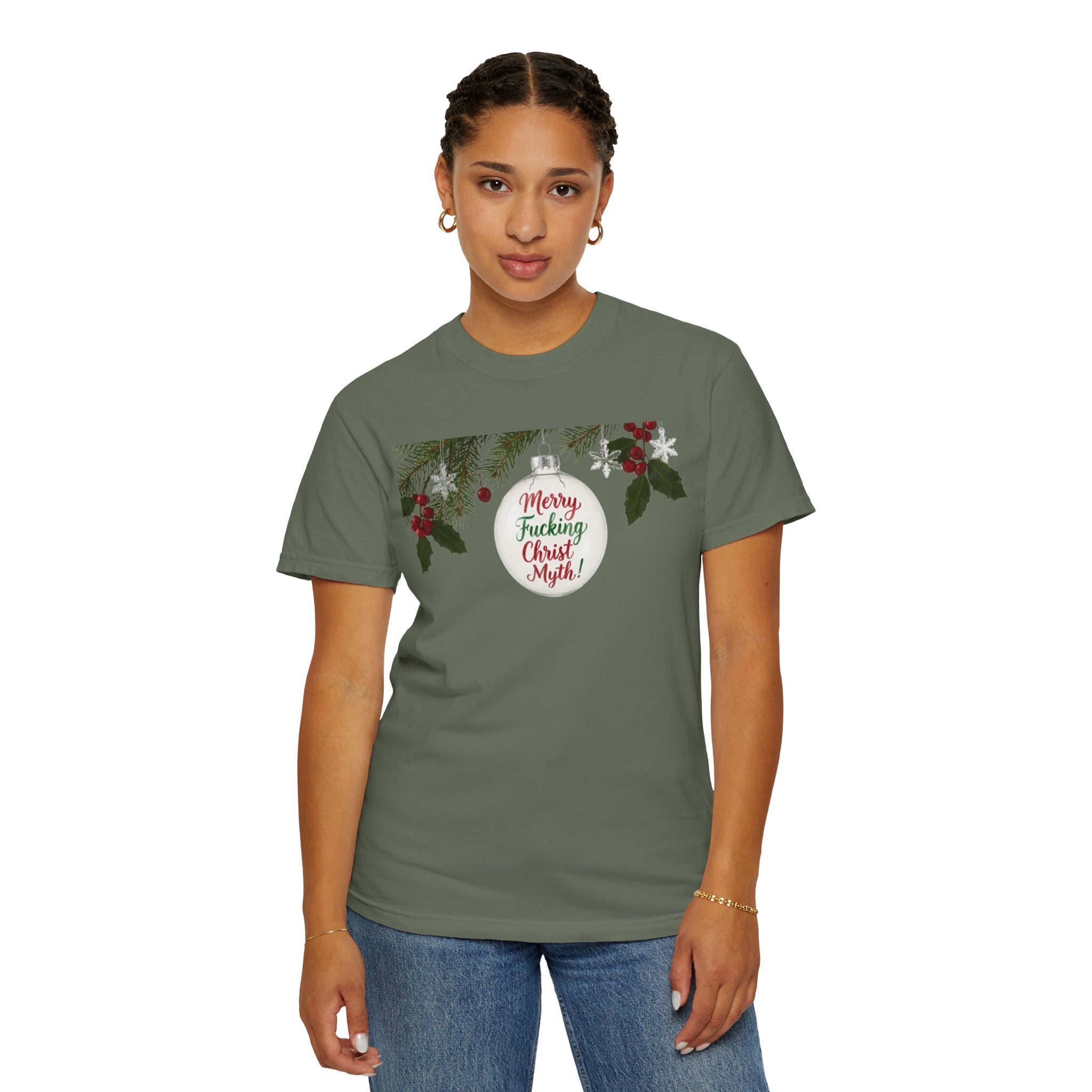 "MF Christ Myth" Unisex Garment-Dyed T-shirt