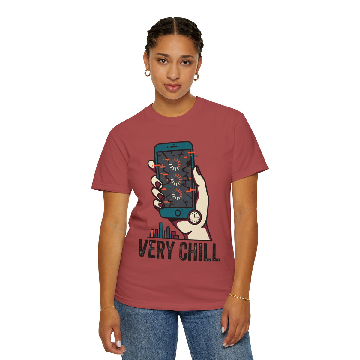 Color: Crimson | Very Chill Unisex Garment-Dyed Tee