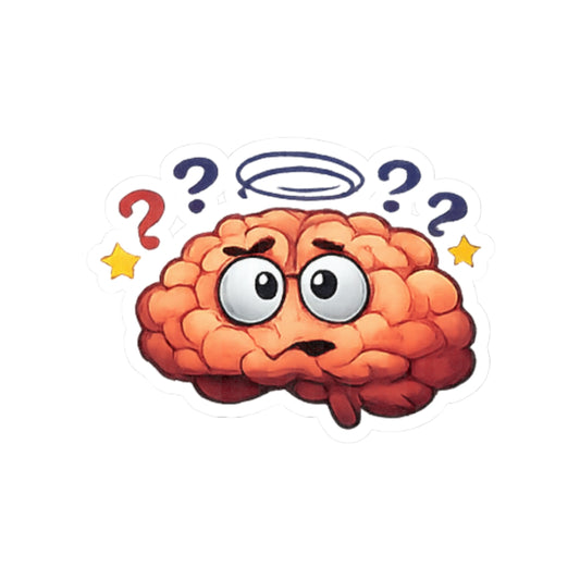 Error 404: Brain Not Found | Kiss-Cut Sticker — AttitudeShirts