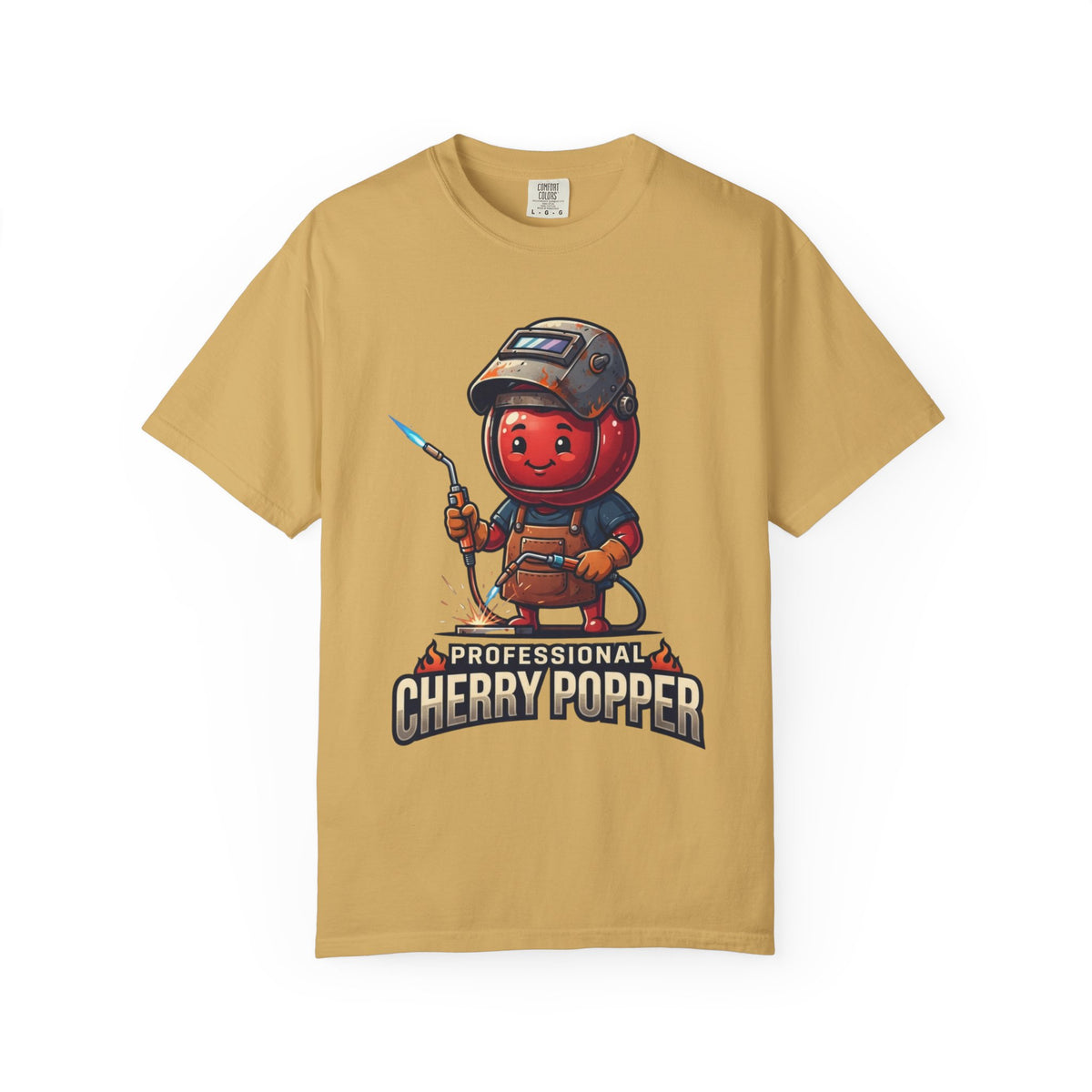 Color: Mustard | Professional Cherry Popper Unisex Garment-Dyed Tee