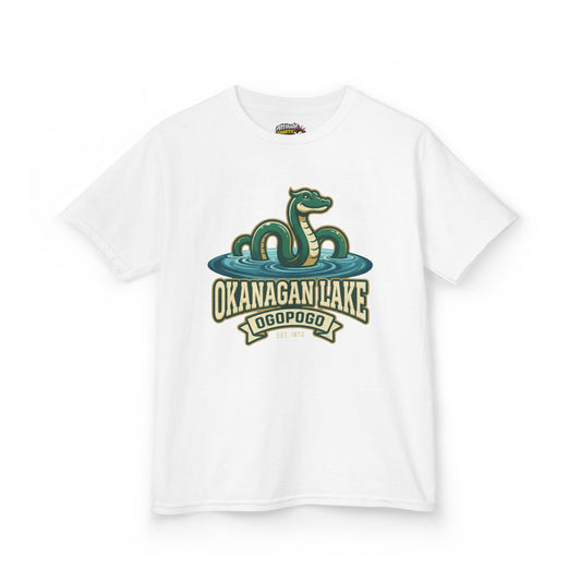 Color: White | Ogopogo (Canada) Kids Tee