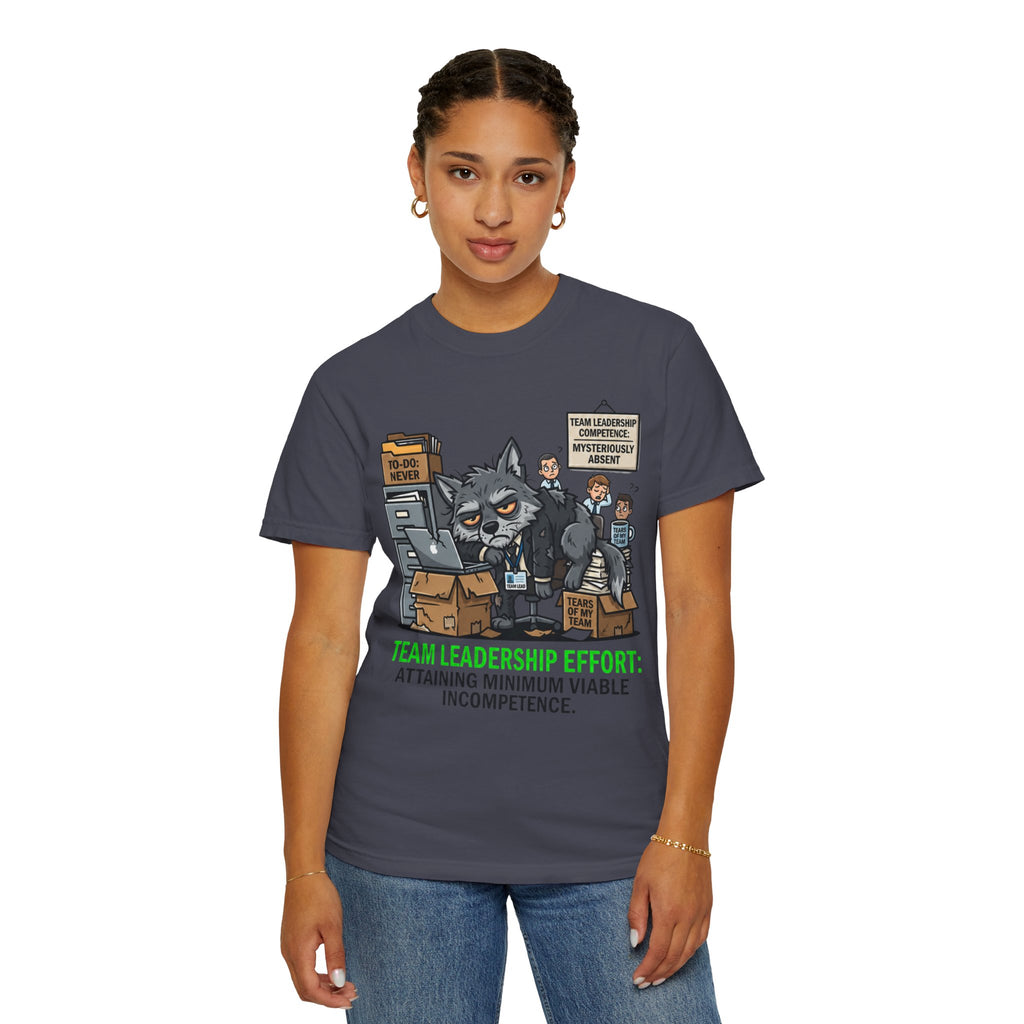 "Team Leadership Effort" Unisex Garment-Dyed Tee