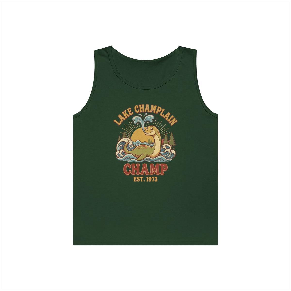 Color: Forest Green | Champ (Lake Champlain) Tank Top