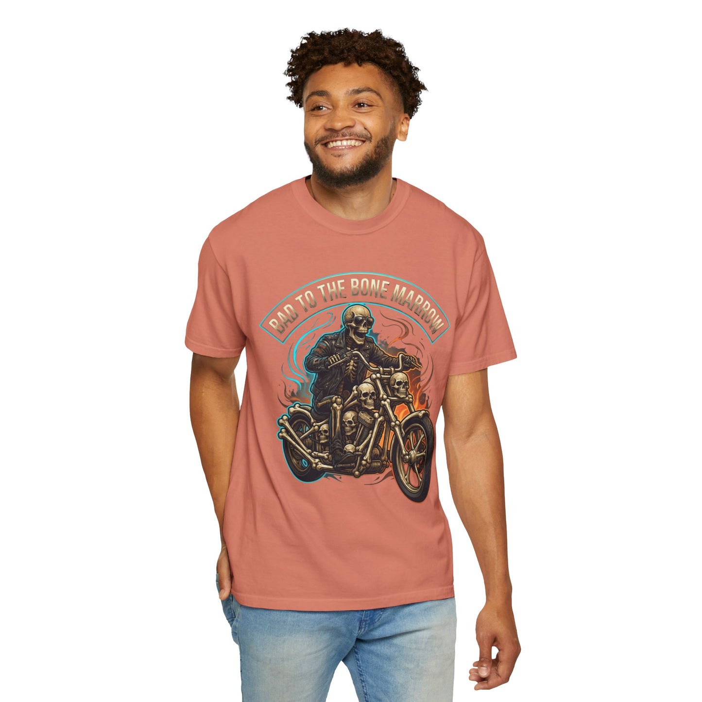 "Bad to the Bone Marrow" Unisex Garment-Dyed Tee