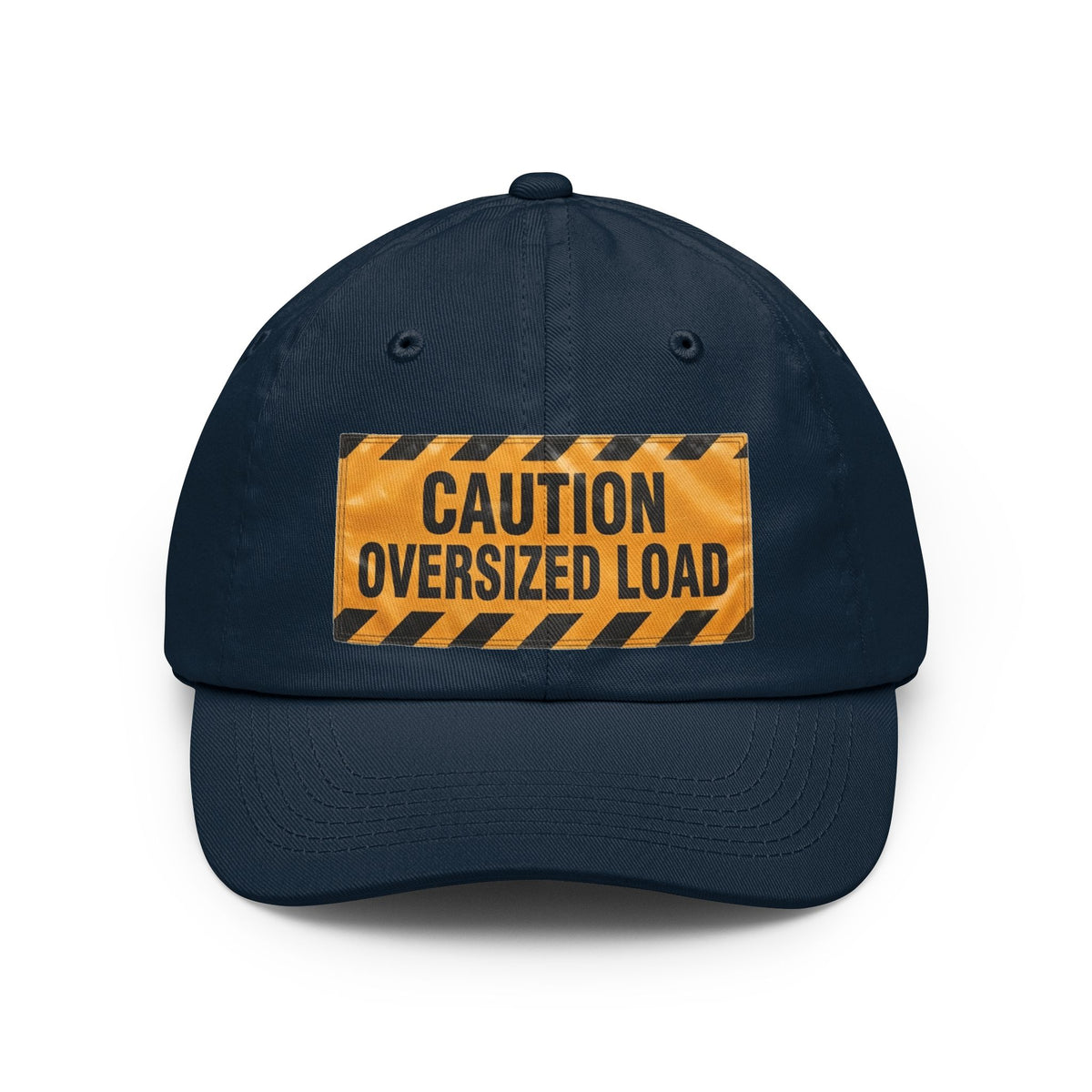 Color: Navy | Caution Oversized Load Cap
