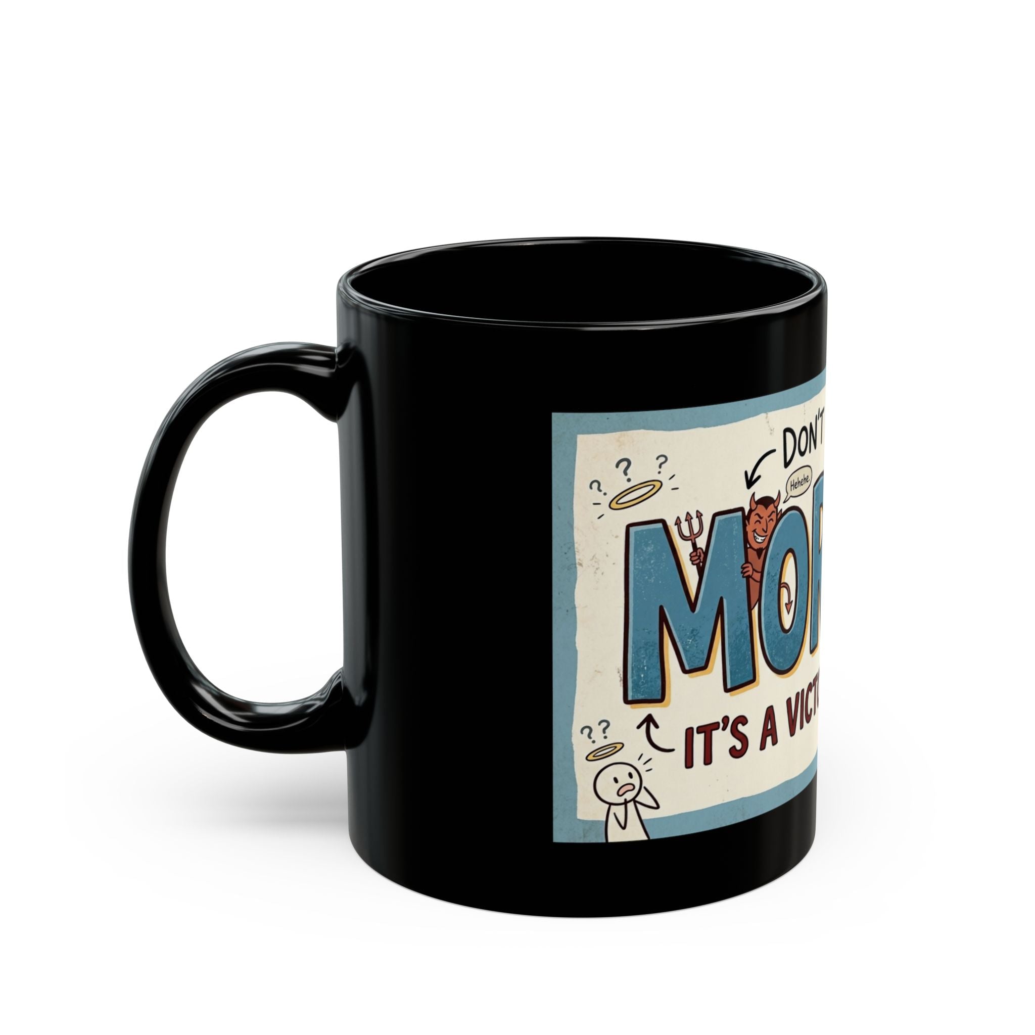 "Mormon is a Victory for Satan" Black Ceramic Mug