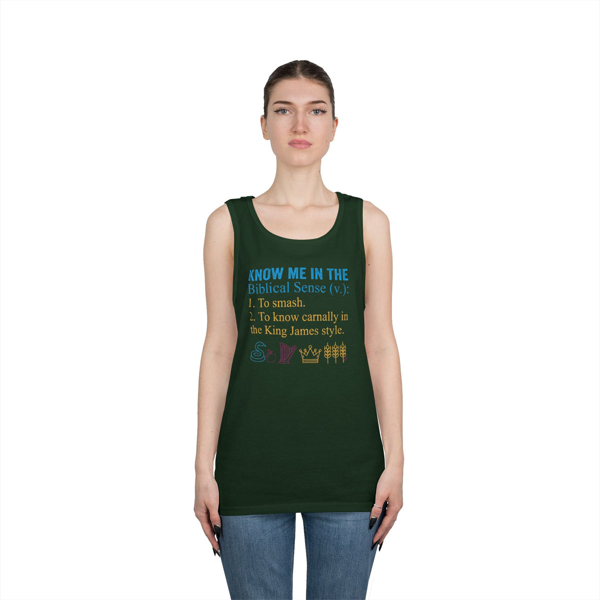 "Good Book Series Know Me In The Biblical Sense" Tank Top