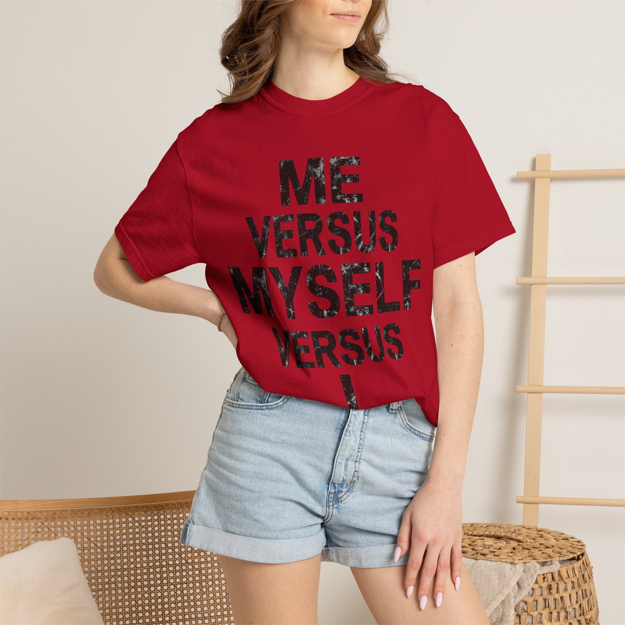 "Me vs Myself vs I" Unisex Garment-Dyed Tee