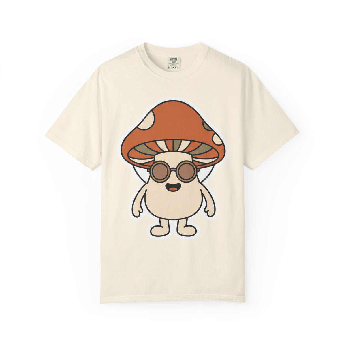 Color: Ivory | Shroom Man Unisex Garment-Dyed Tee
