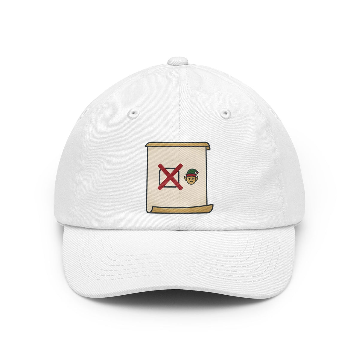 Color: White | Checking It Twice Dad Hat