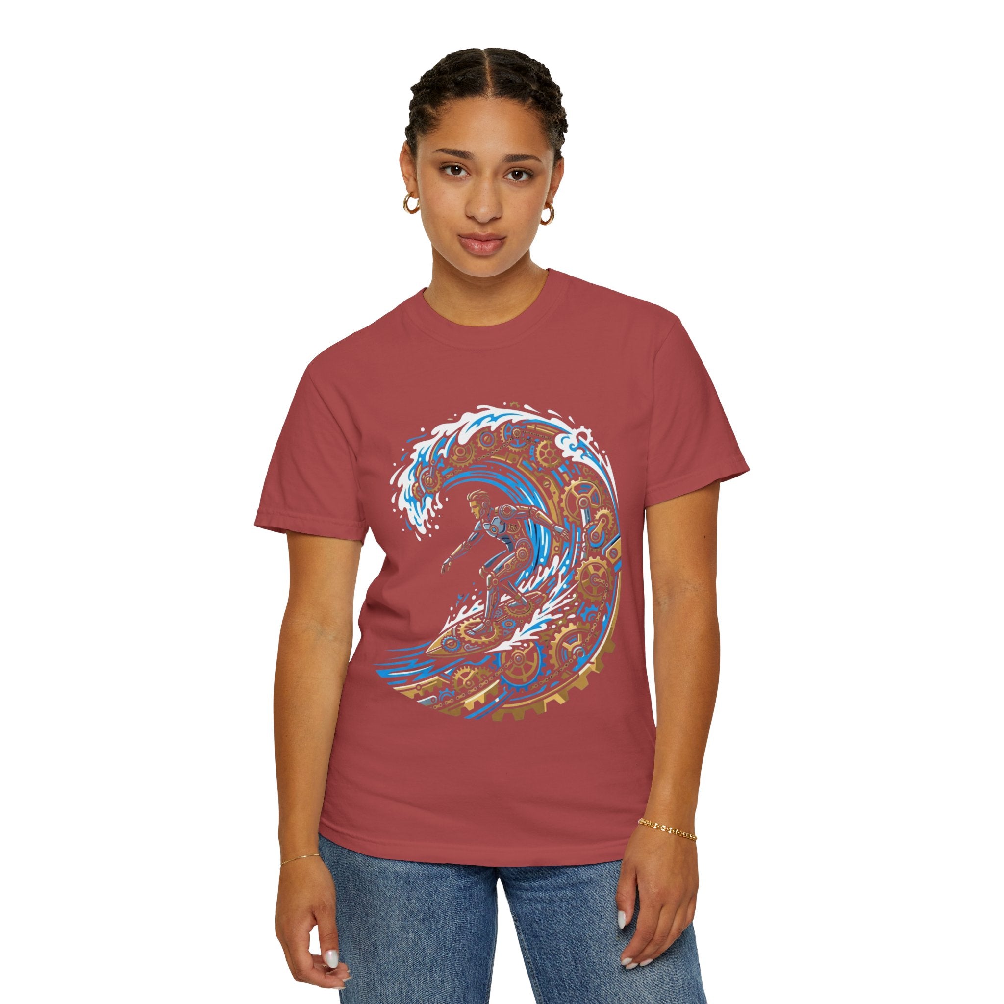 "Time Surfer" Unisex Garment-Dyed Tee