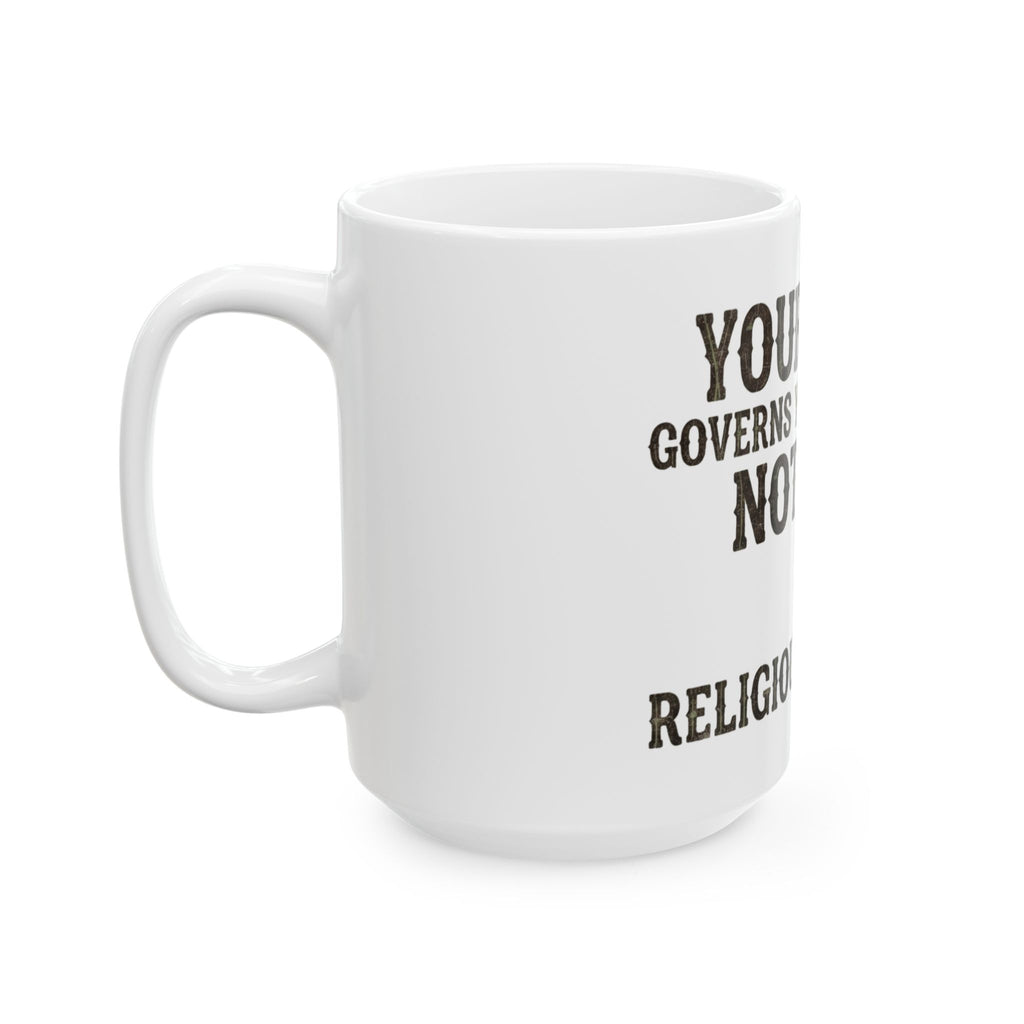 "Religious Freedom" White Ceramic Mug