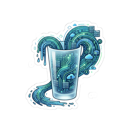 "Glass of Data" Sticker — Main