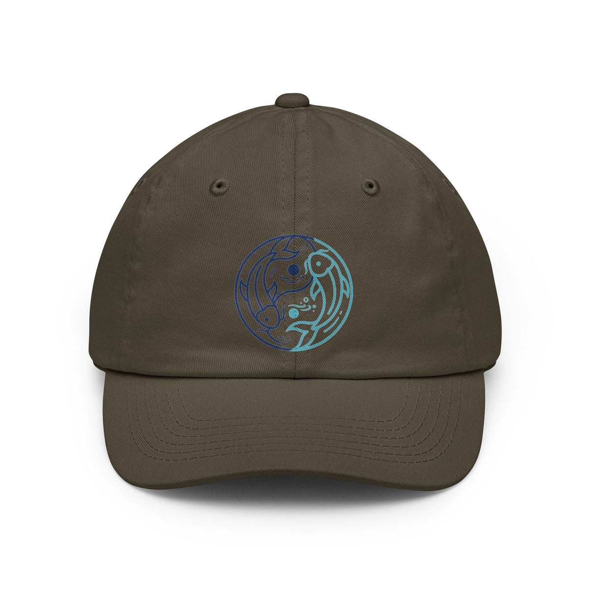Color: Olive | Yin Yang Pisces Dad Hat — Graphic
